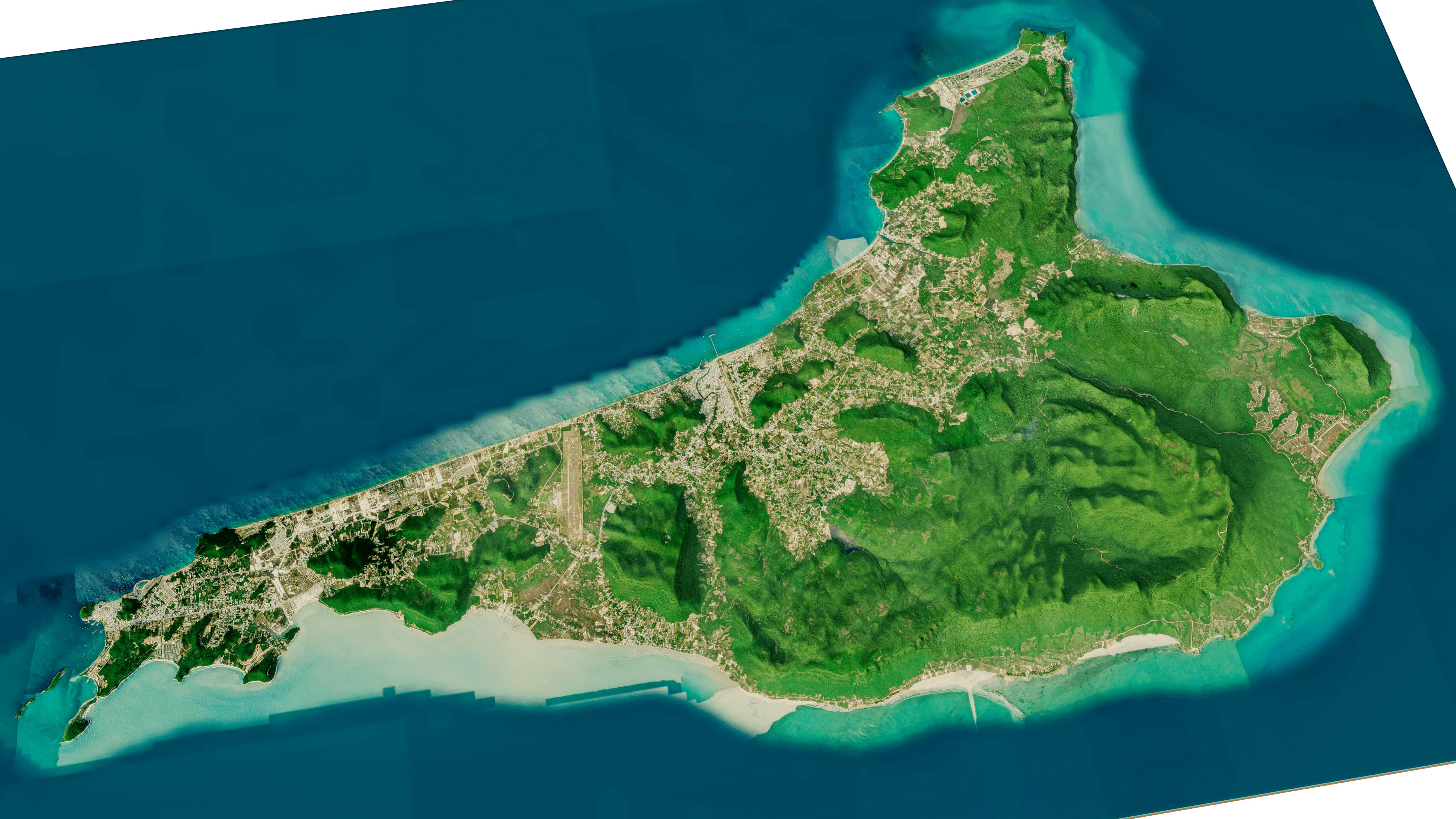 Phu Quoc island full 3D model terrain 3D model_2