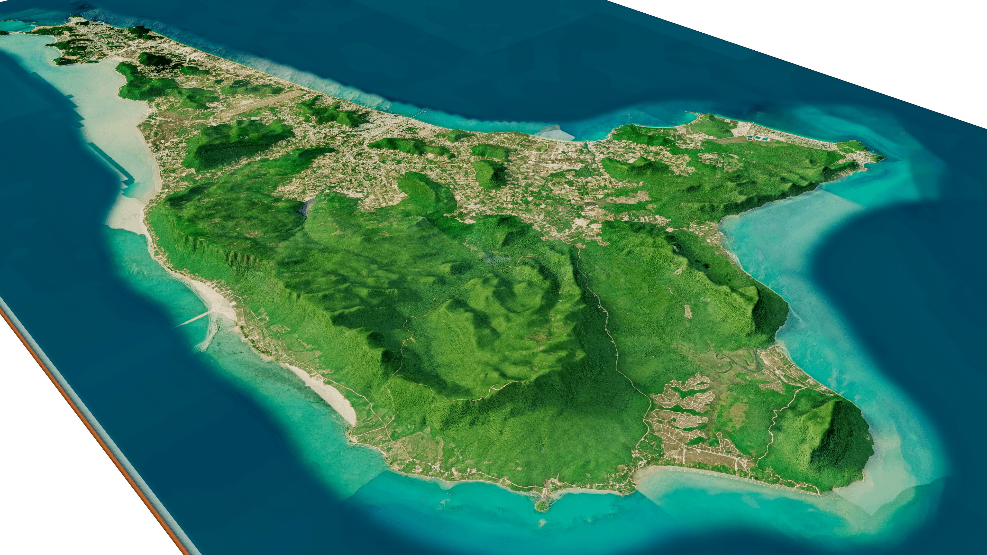 Phu Quoc island full 3D model terrain 3D model_14
