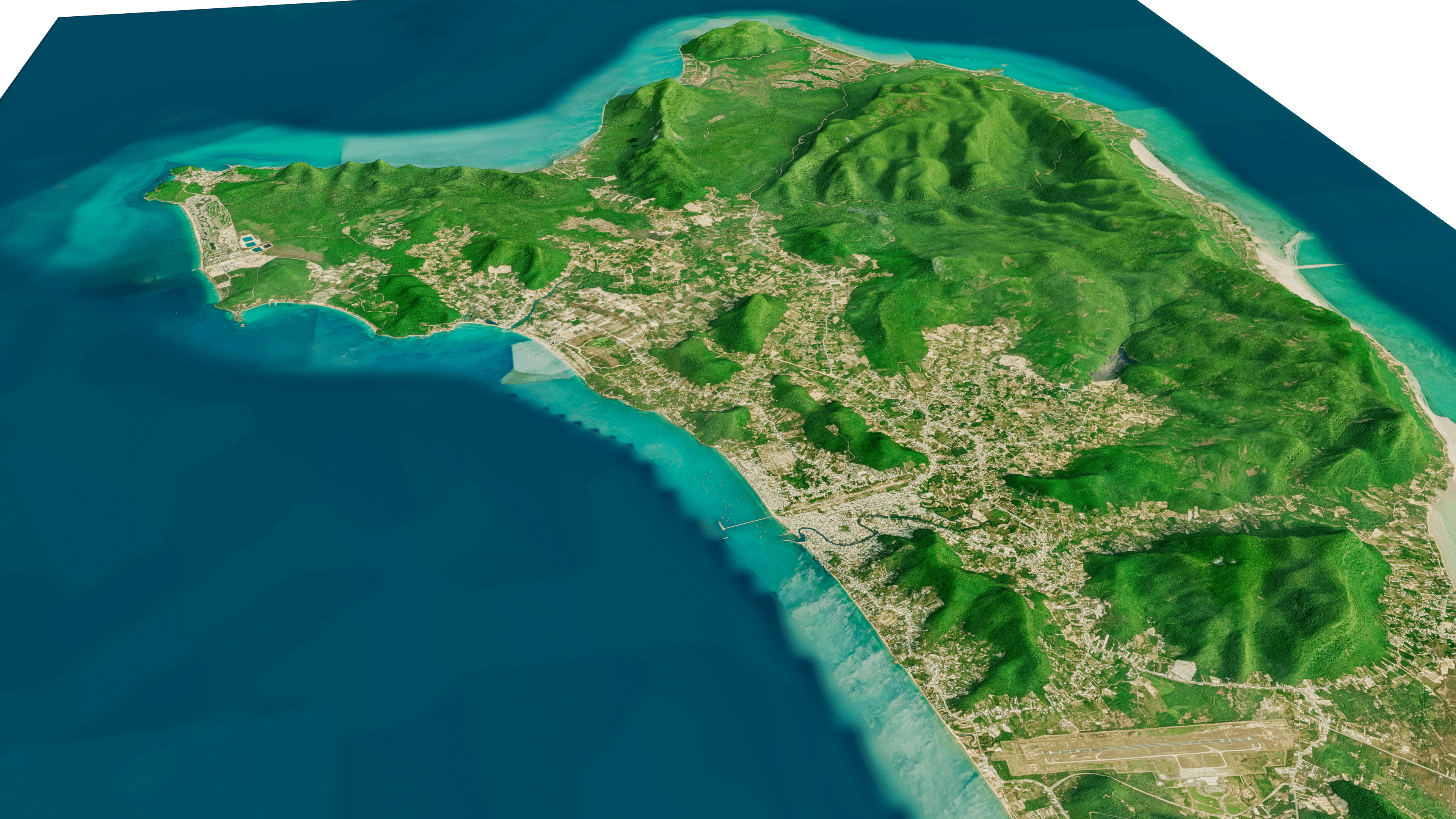 Phu Quoc island full 3D model terrain 3D model_8