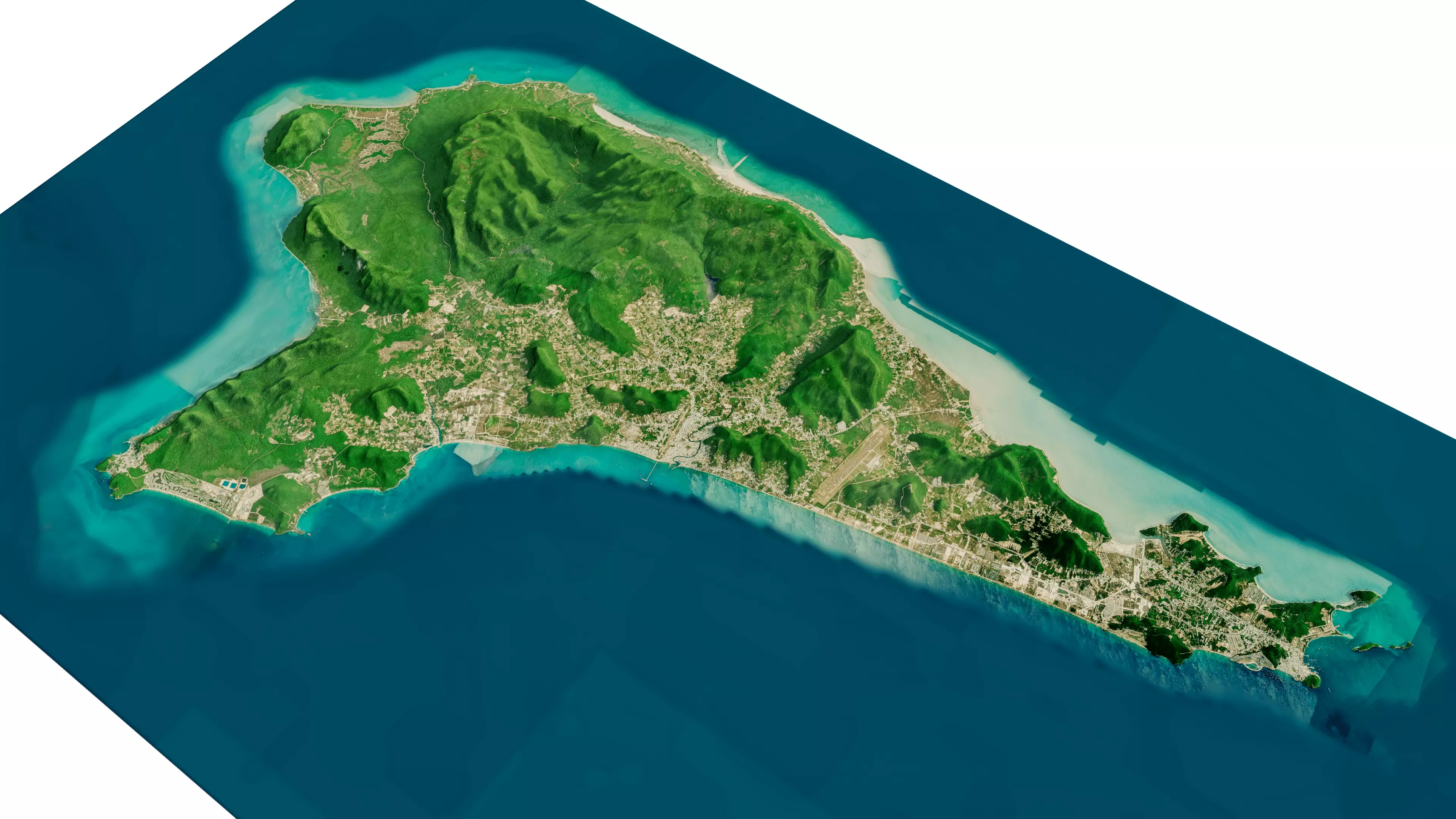 Phu Quoc island full 3D model terrain 3D model_0