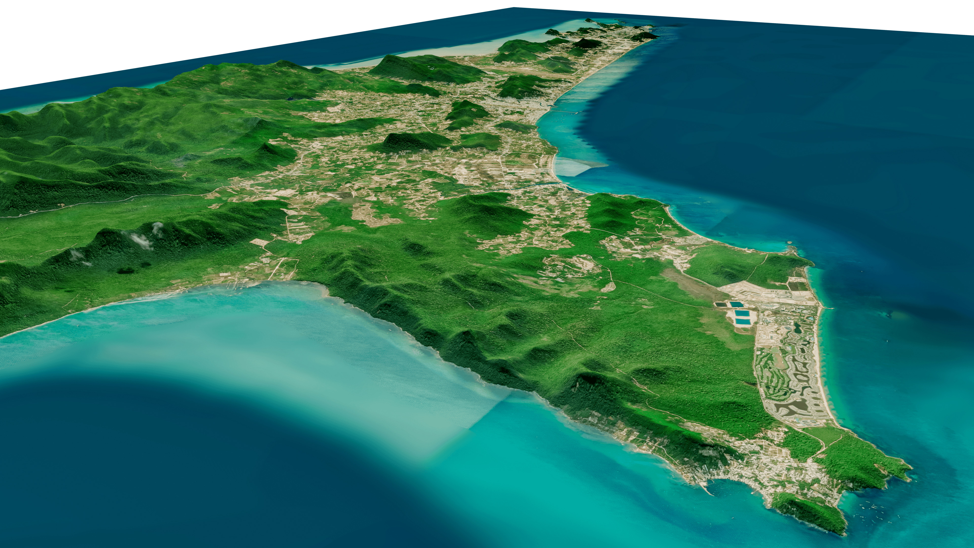 Phu Quoc island full 3D model terrain 3D model_6