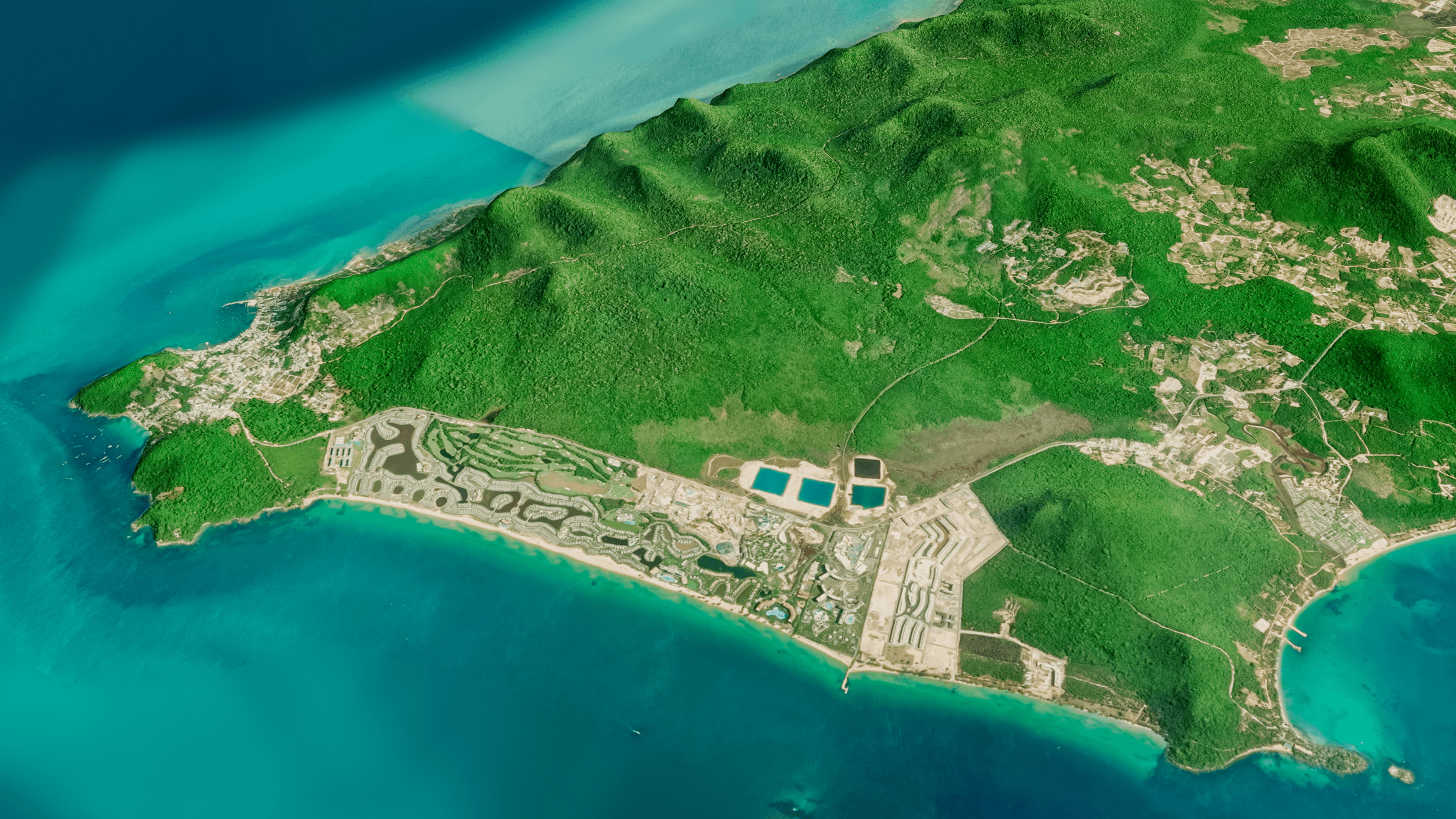 Phu Quoc island full 3D model terrain 3D model_5