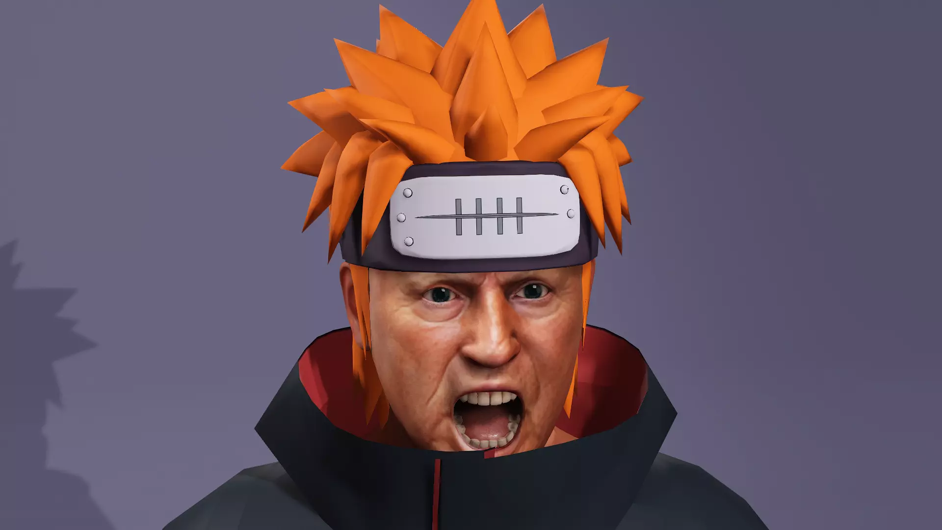 Realistic Villain President of America Donald Trump Naruto 3D model_16