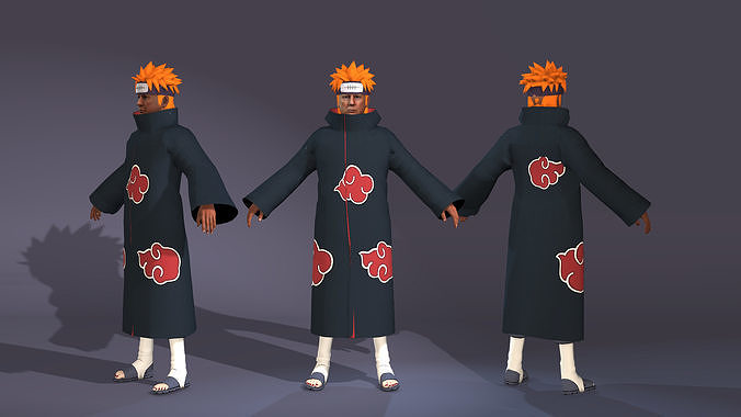 President of the United States of America Donald Trump Naruto 3D model