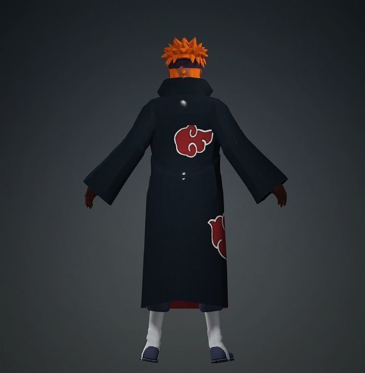 Realistic Villain President of America Donald Trump Naruto 3D model_11