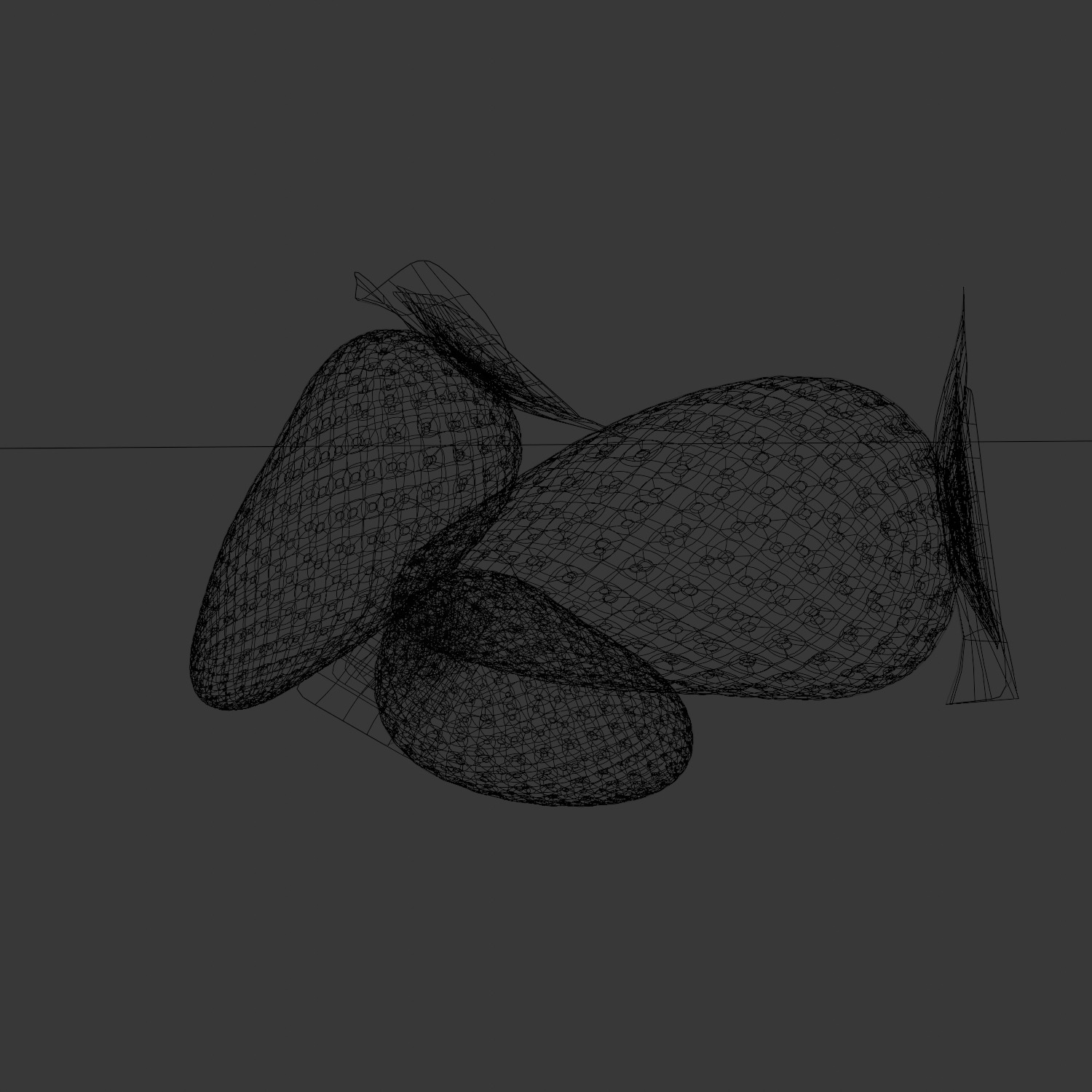 model of strawberries 3D model_1