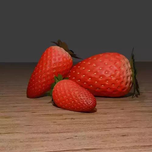 model of strawberries 3D model