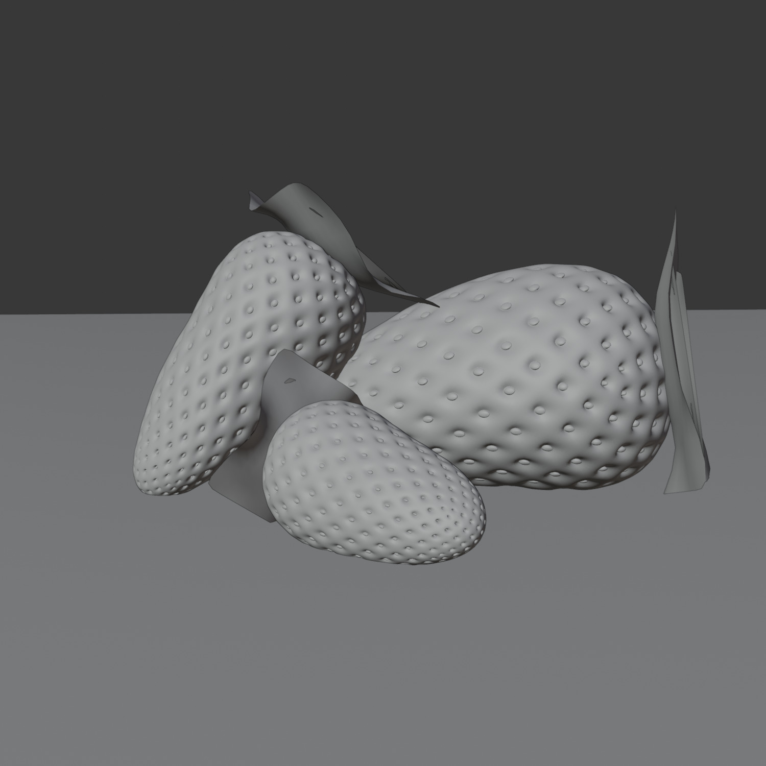 model of strawberries 3D model_2