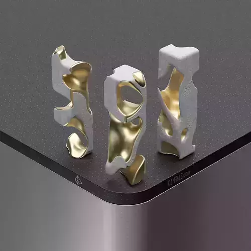 Eroded Abstract Volumetric Stones - Pack 1