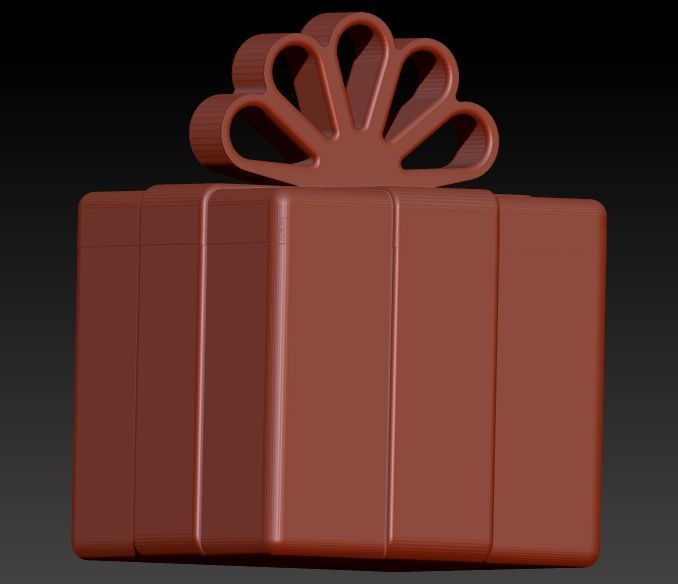 Gift Box Pendant 3D print model_1