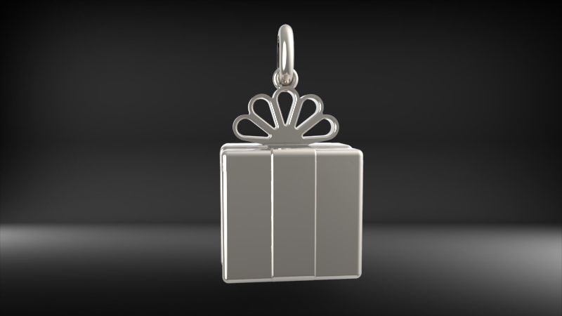 Gift Box Pendant 3D print model_18