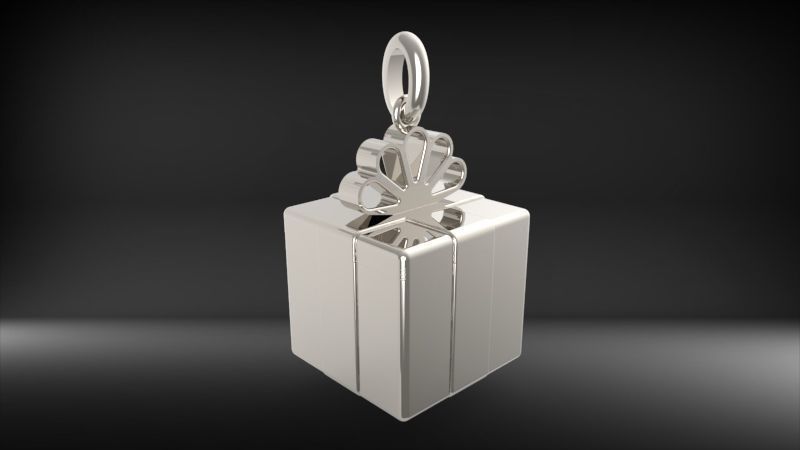 Gift Box Pendant 3D print model_5