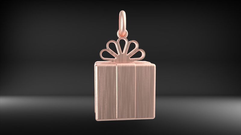 Gift Box Pendant 3D print model_24