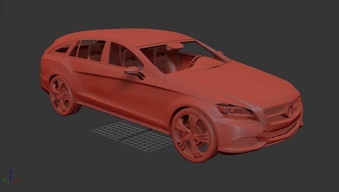 Mercedes Benz ShootingBreak 2010 3D print model