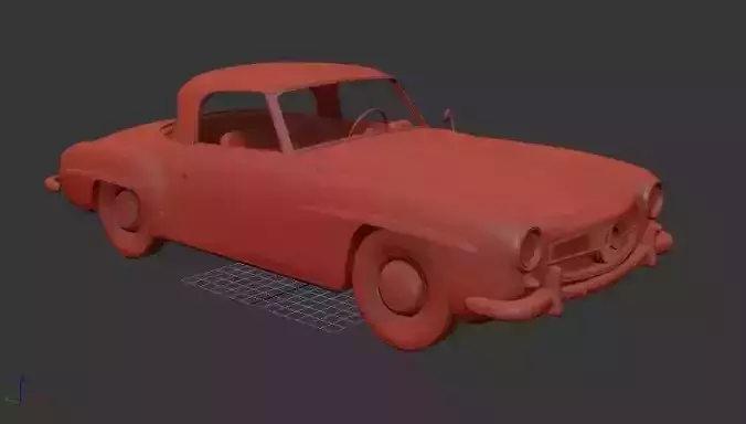 Mercedes Benz SL class Mk3 R121 hardtop 1955