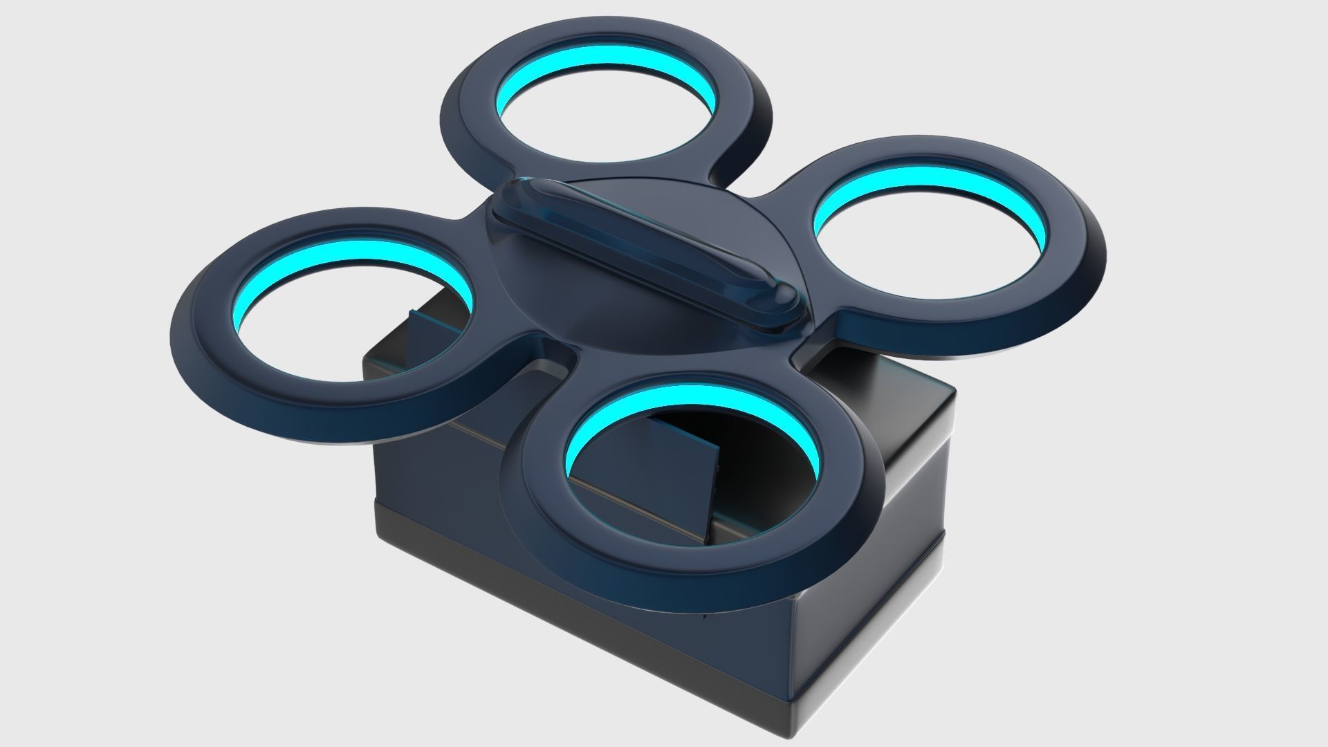 Package Delivery Sci Fi Drone 3D model_2