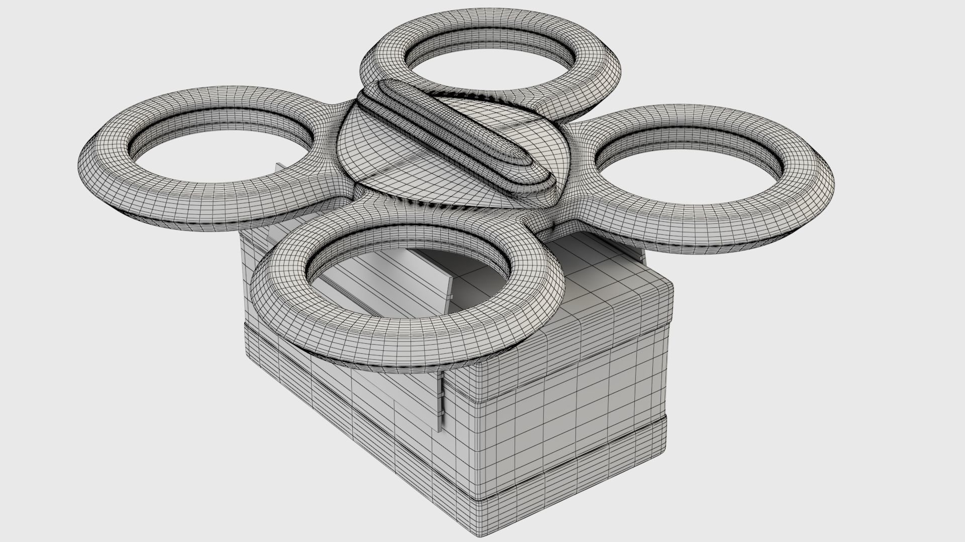 Package Delivery Sci Fi Drone 3D model_5