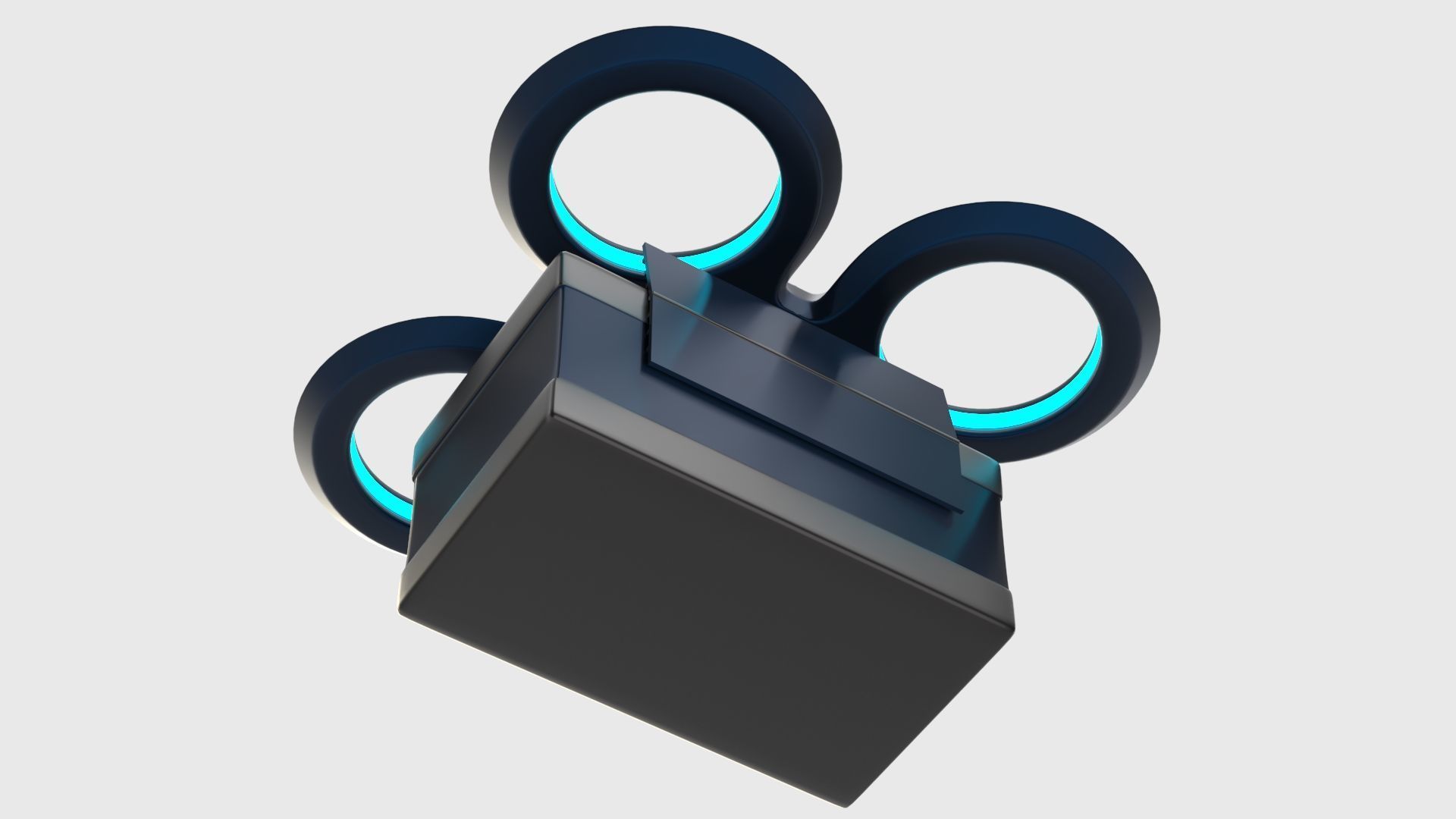 Package Delivery Sci Fi Drone 3D model_4