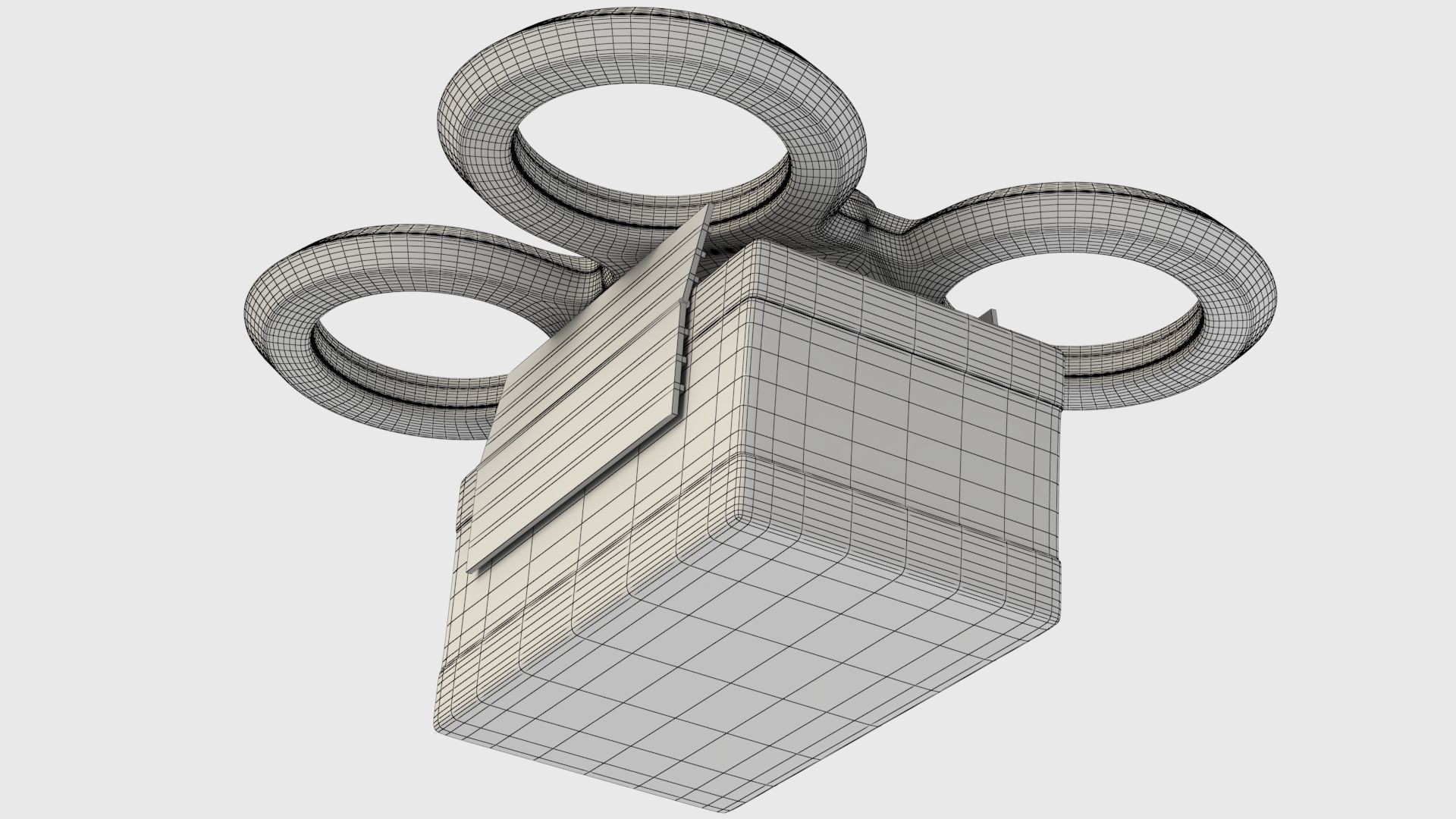 Package Delivery Sci Fi Drone 3D model_6