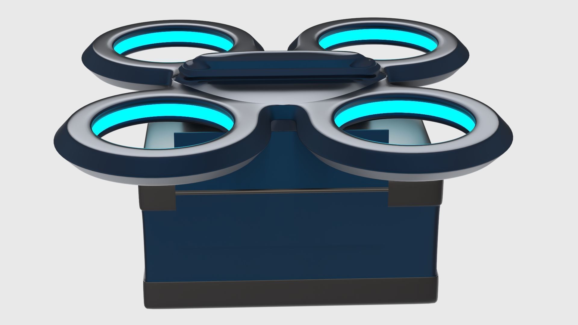 Package Delivery Sci Fi Drone 3D model_3