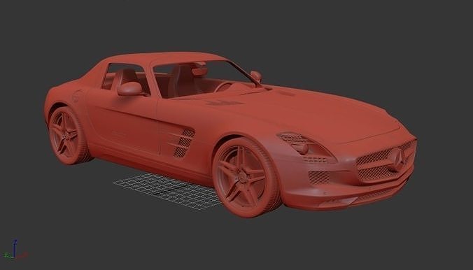 Mercedes Benz SLS class 2011 3D print model
