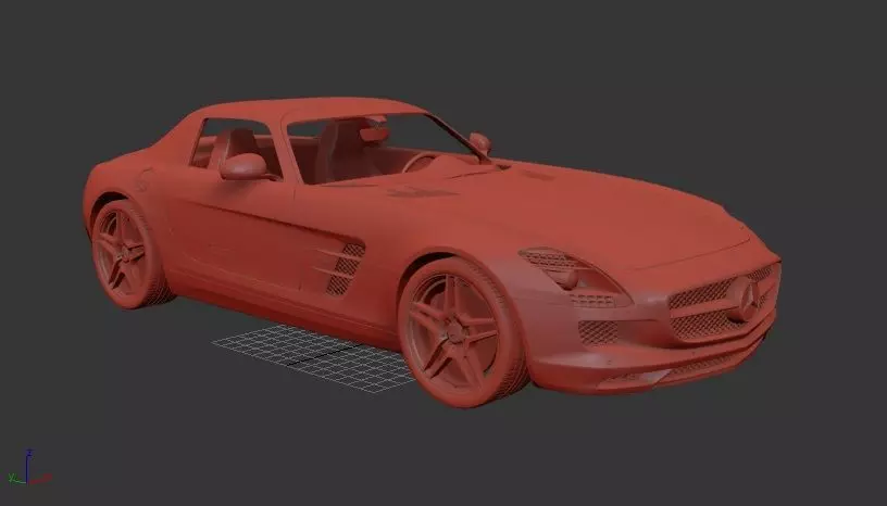 Mercedes Benz SLS class 2011 3D print model_0