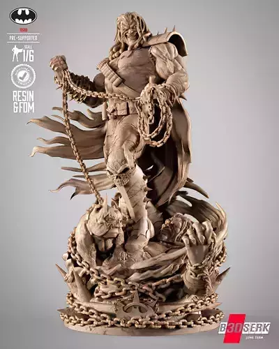 B3DSERK Batman Who Frags Sculpture 3D print model