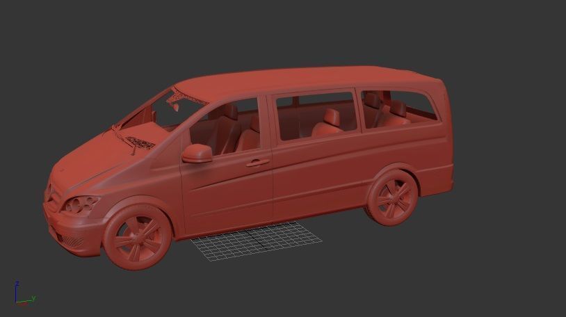 Mercedes Benz Viano long 2011 3D print model_1