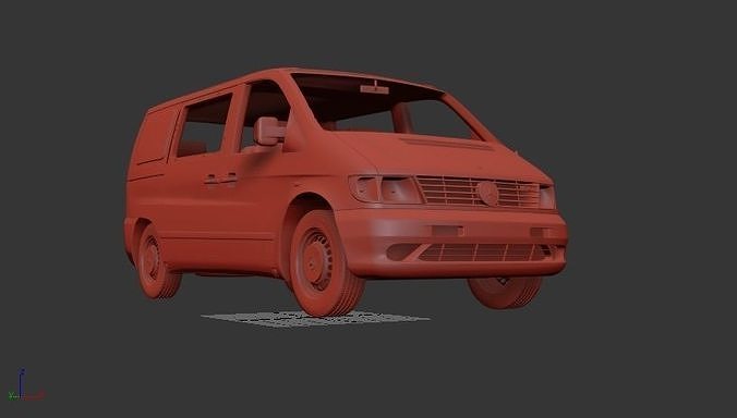Mercedes Benz Vito Mk1 W638 KombiVan 1996 3D print model