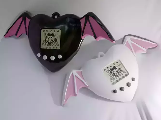 Tamagotchi Cute Bat Toy Low-poly 3D model