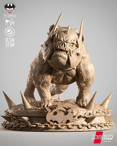 DSERK Batman Who Frags Dog Sculpture  3D print model