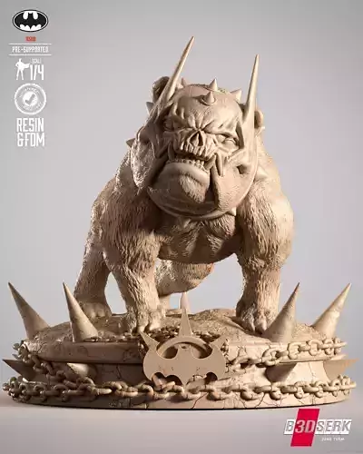 DSERK Batman Who Frags Dog Sculpture 