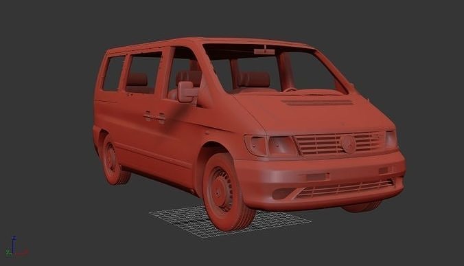 Mercedes Benz Vito Mk1 W638 PassengerVan 1996 3D print model