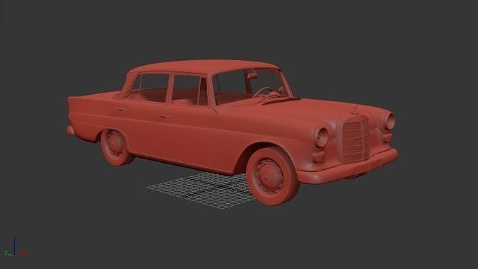 Mercedes Benz W110 1966 3D print model