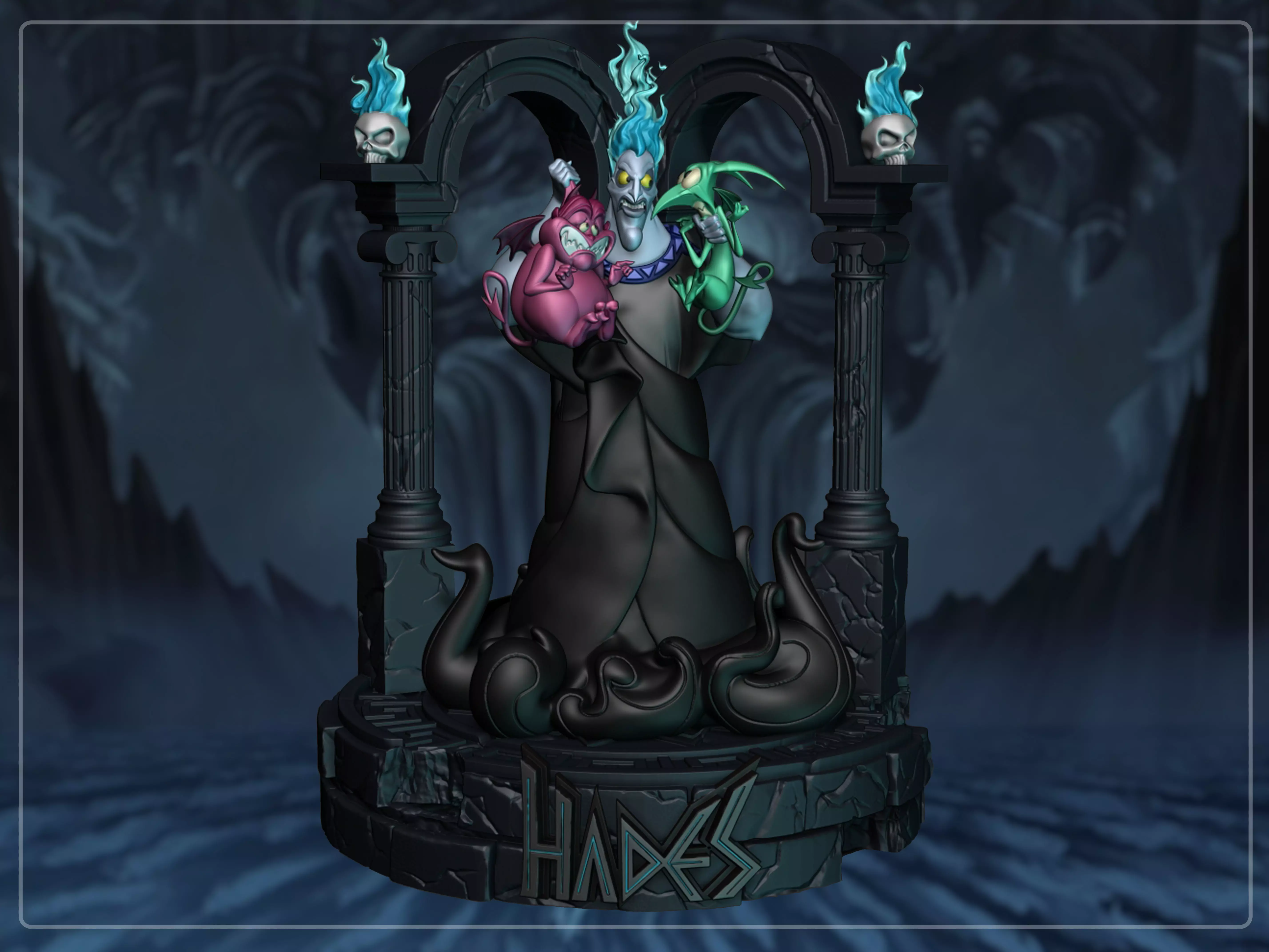 Hades Underworld Diorama 3D print model