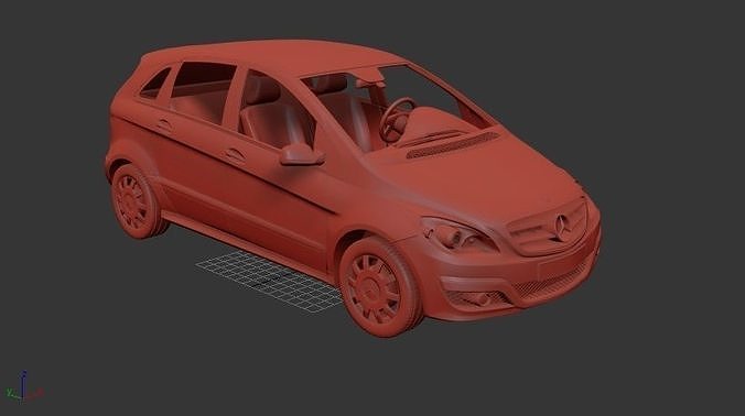 Mercedes Benz B class 2010 3D print model
