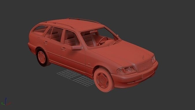 Mercedes Benz C class Mk1 S202 estate 1997 3D print model