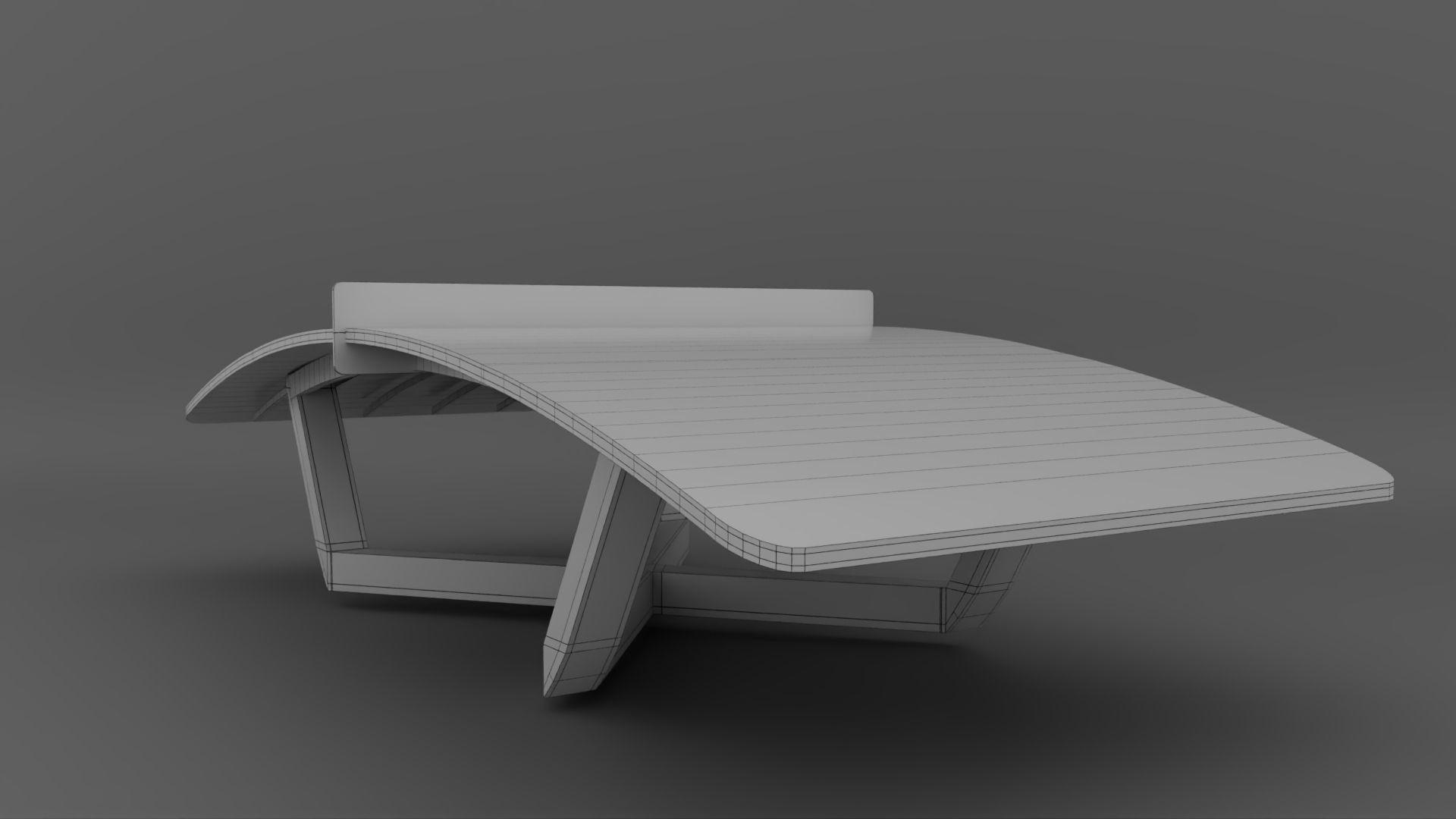 teqball table 3D Model 3D model_1