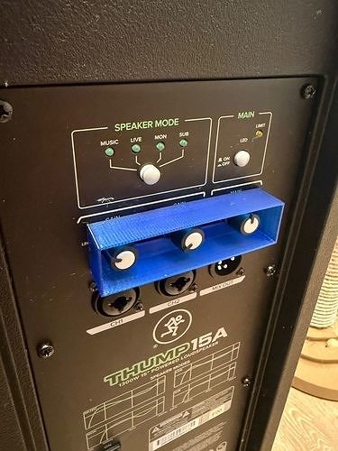 Universal Active Speaker Volume Gain Knobs Protector 3D print model