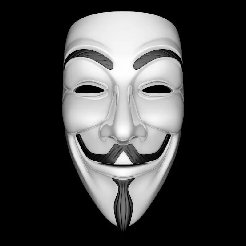 Guyfawkes mask 3D model_0