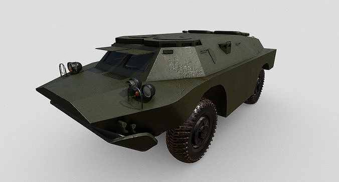 BRDM2 - No Turret - Low Poly Model - Game Ready Low-poly 3D model