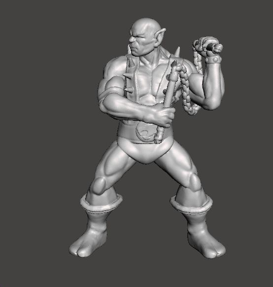 PANTHRO MINIATURE MODEL FIGURE FOR FANTASY GAMES RPG DND 3D print model_3