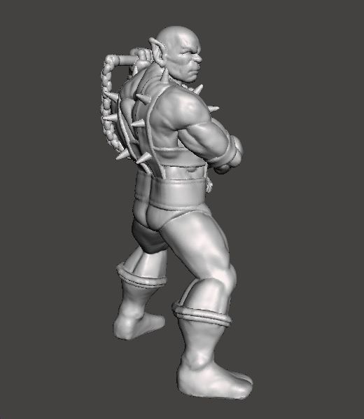 PANTHRO MINIATURE MODEL FIGURE FOR FANTASY GAMES RPG DND 3D print model_5