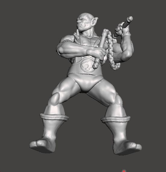 PANTHRO MINIATURE MODEL FIGURE FOR FANTASY GAMES RPG DND 3D print model_8