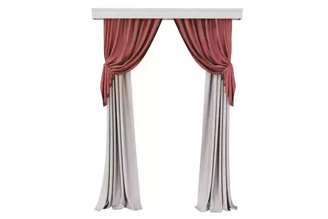 Classic Layered Curtains with Valance