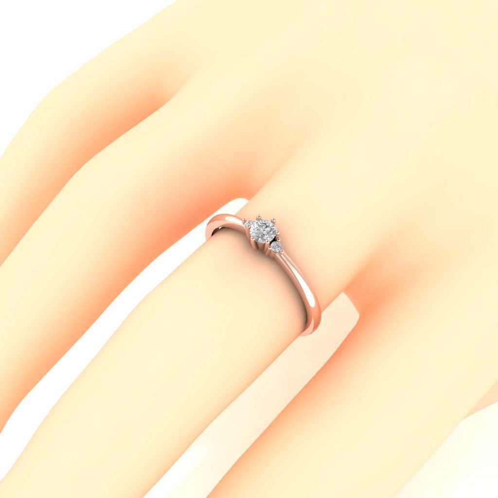 DIAMOND WEDDING RING 3D print model_8