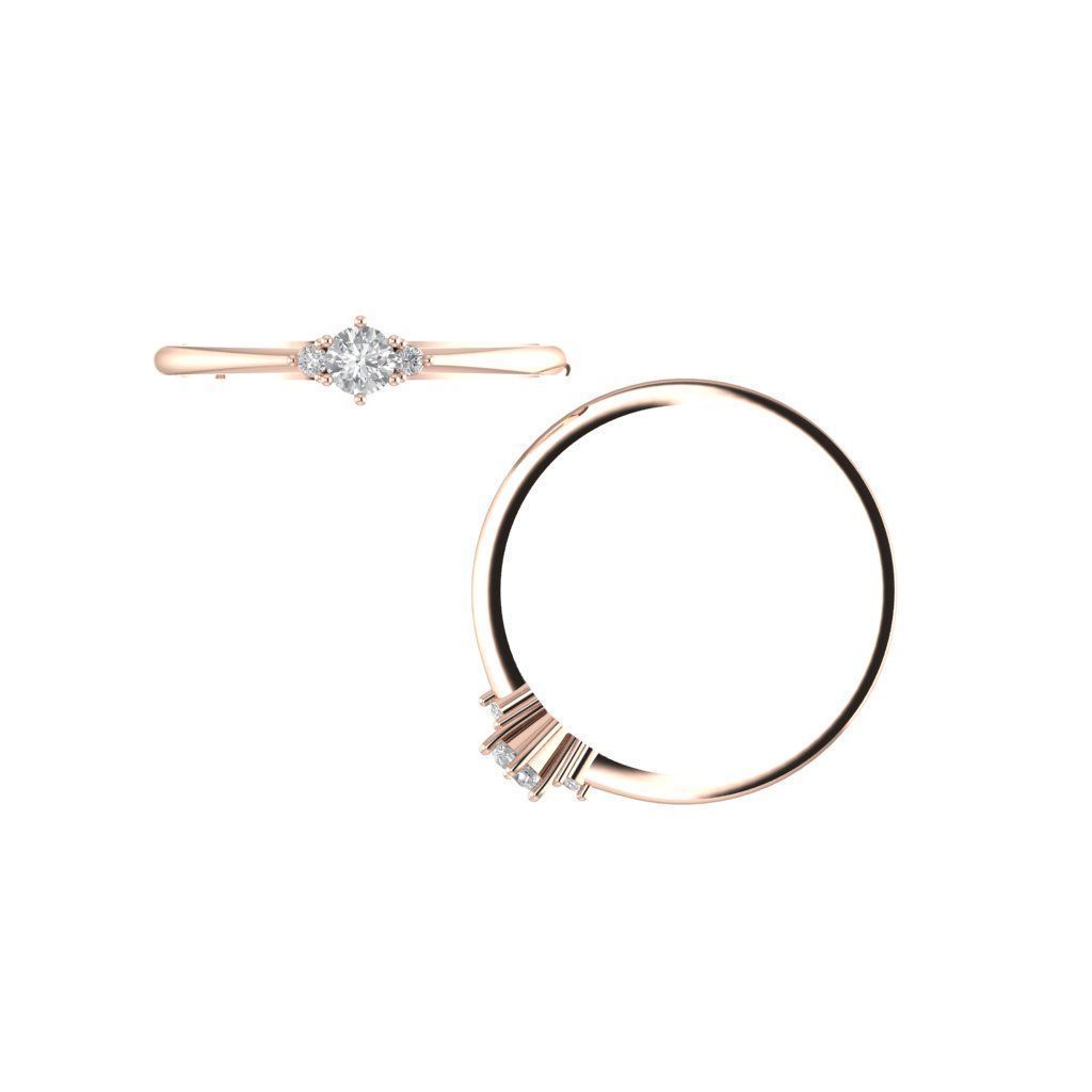 DIAMOND WEDDING RING 3D print model_5