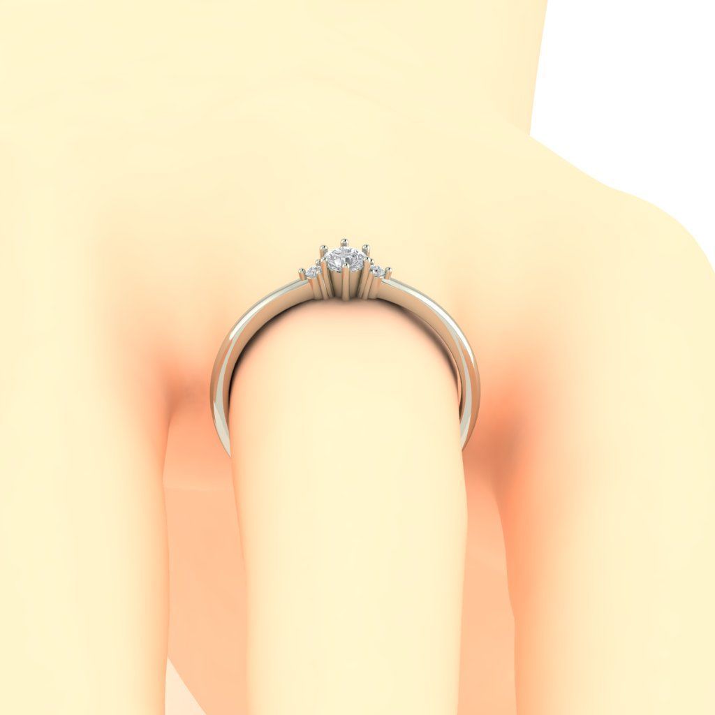 DIAMOND WEDDING RING 3D print model_10