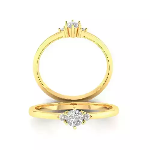 DIAMOND WEDDING RING 3D print model
