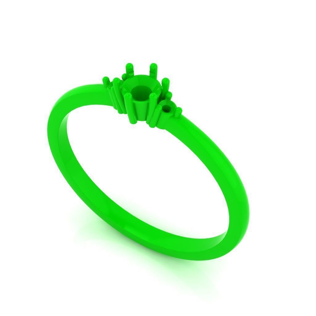 DIAMOND WEDDING RING 3D print model_13